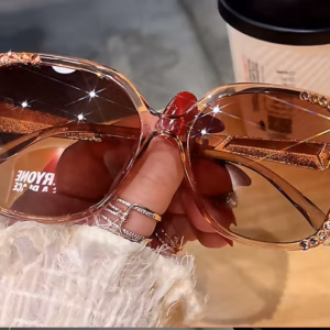 Polarized UV400 Protection with Rhinestone Sun Glasses