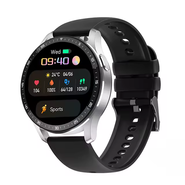 Two In One Wireless Bluetooth Dual Headset Call Health Blood Pressure Sport Music Smartwatch