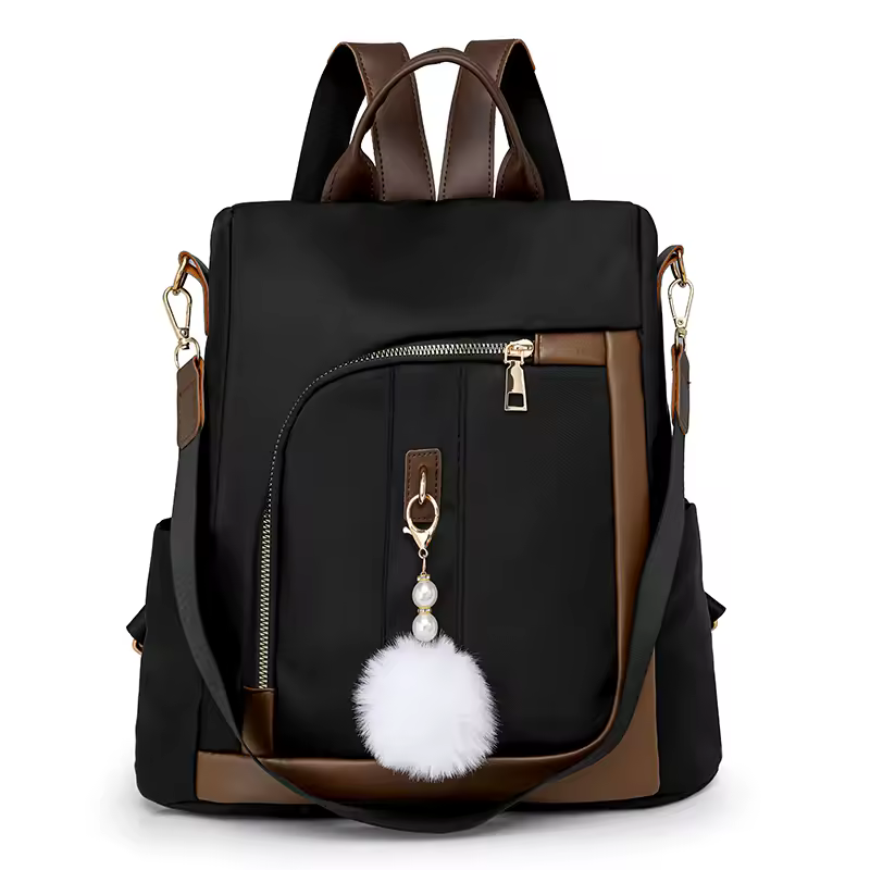 Sewing Thread Handle Interior Compartment Softback Zipper Nylon Backpacks - Image 6