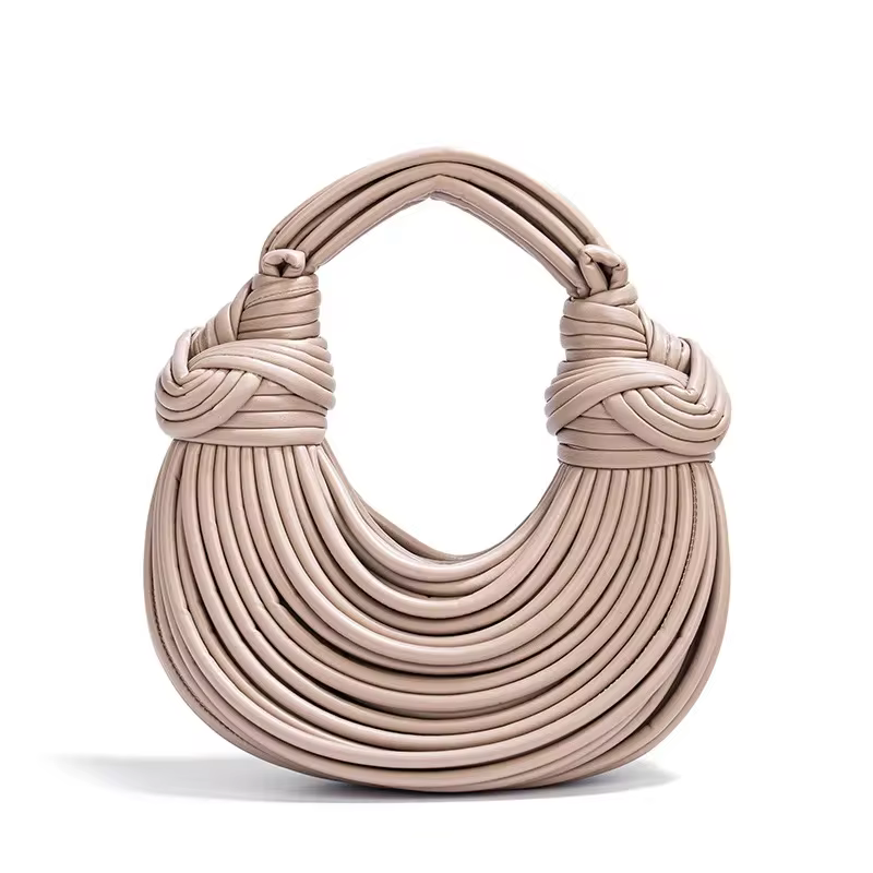 Solid Cross-border Style Hand-woven Underarm Crossbody Handbag