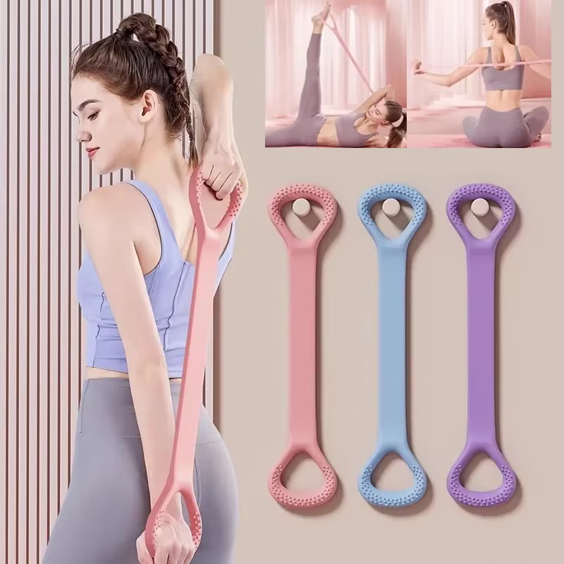 Stretch Strap Yoga 8-figure Tensioner Yoga Tool Open Back Practice Shoulder Yoga Stretching Belt