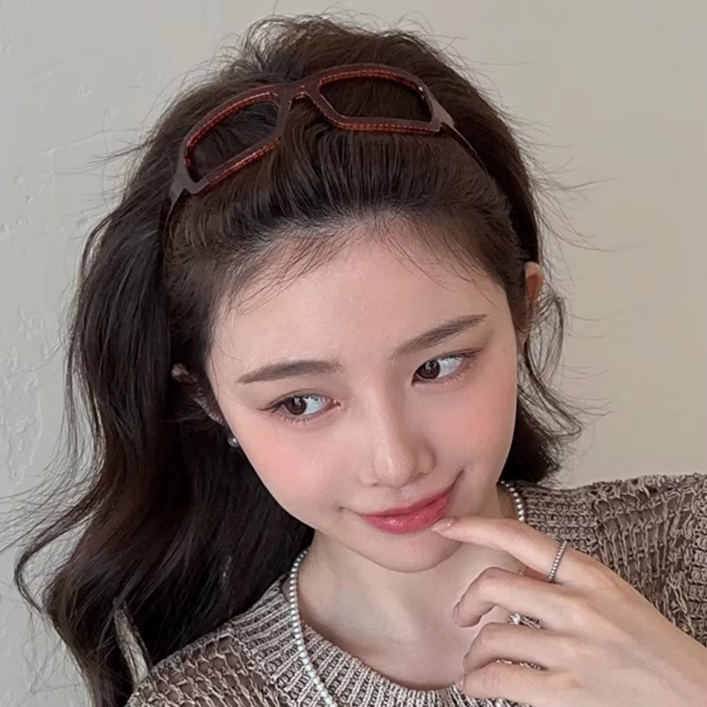 Sweet Fixed Sunglasses Frame Shape Hair Hoop Glasses Hairband