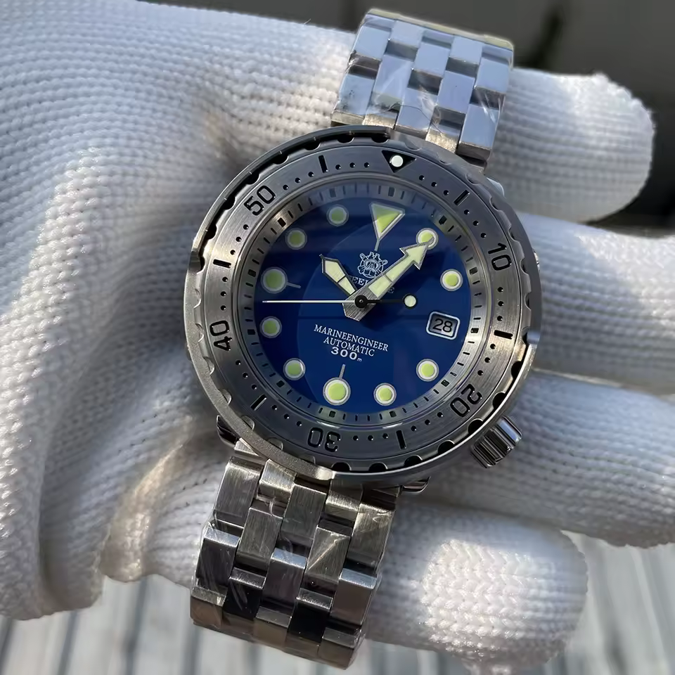 Tuna Mechanical Dive Stainless Steel Luminous Movement Wristwatch - Image 12