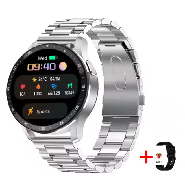 Casual Two In One Wireless Bluetooth Call Health Blood Pressure Sport Smartwatch