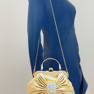 Vintage Banquet Diamond Luxury Crystal Rhinestone Mini Tote Clutch Bag