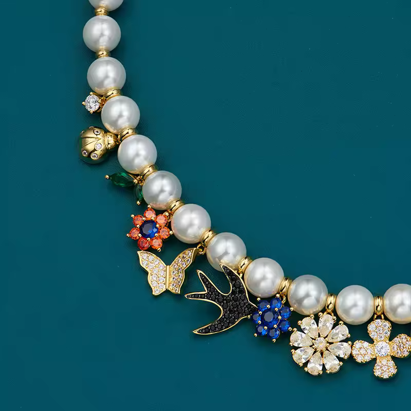 Vintage Butterfly Septum Clavicle Chain Luxury Pendant Necklaces - Image 4