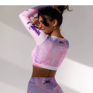 Casual Unicorn Printing High-waist Leggings Sports Yoga Set