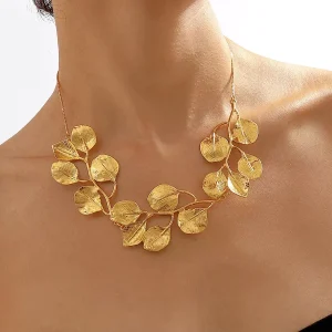 Bohemian Leaf Shaped Daily Casual Necklace