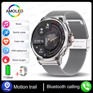Casual 1.85-inch Ultra HD GPS Track Large Battery Sports Fitness smartwatch