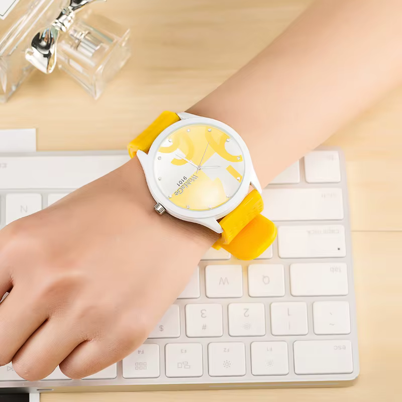 Casual Big Number Silicone Band Quartz Wristwatches