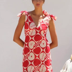 Casual Backless Bow Shoulder Floral Mini Dress