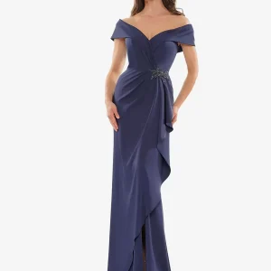 Casual Off-The-Shoulder Mermaid Applique Floor-Length Sleeveless Dresses