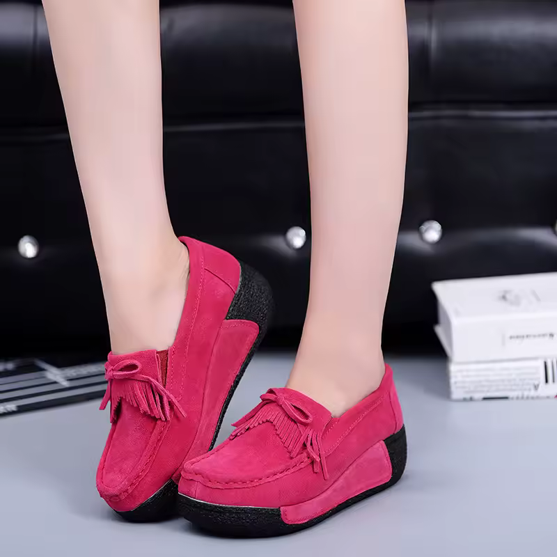 Casual Thick Soled Lightweight Outdoor Flat Bottom Comfortable Single Shoes