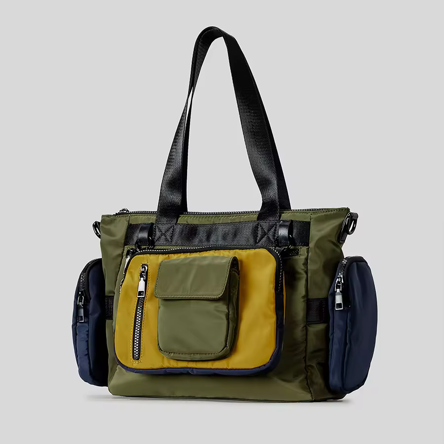 Casual Waterpoof Nylon Big Crossbody with Detachable Purses - Image 3