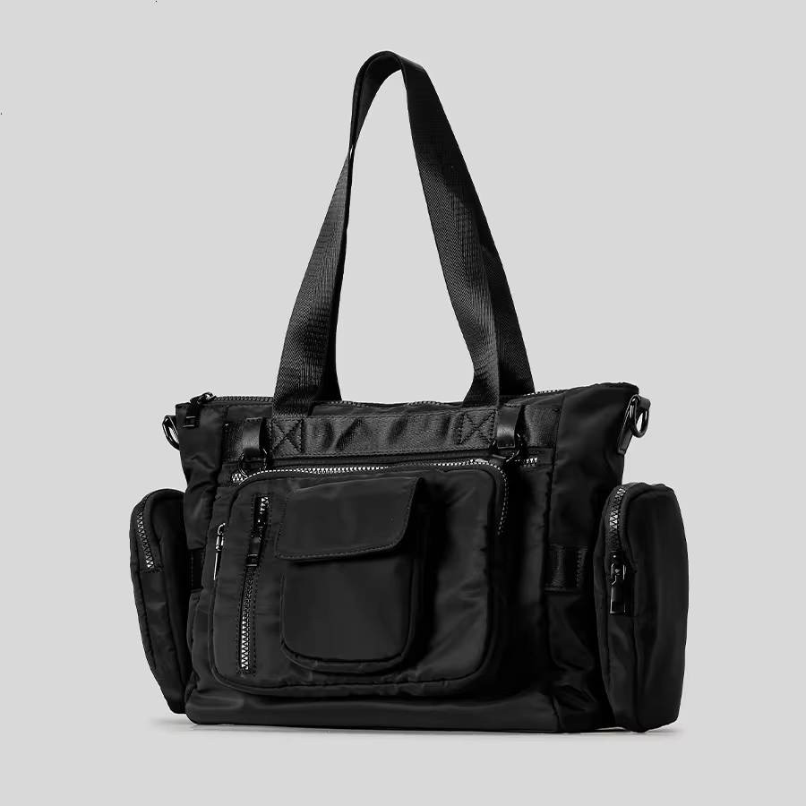 Casual Waterpoof Nylon Big Crossbody with Detachable Purses - Image 4