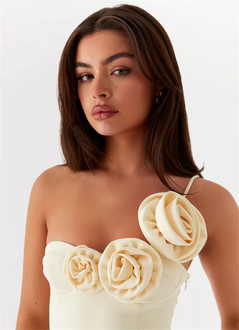 Elegant Backless Solid Off-shoulder Backless A-line Club Mini Dress - Image 6