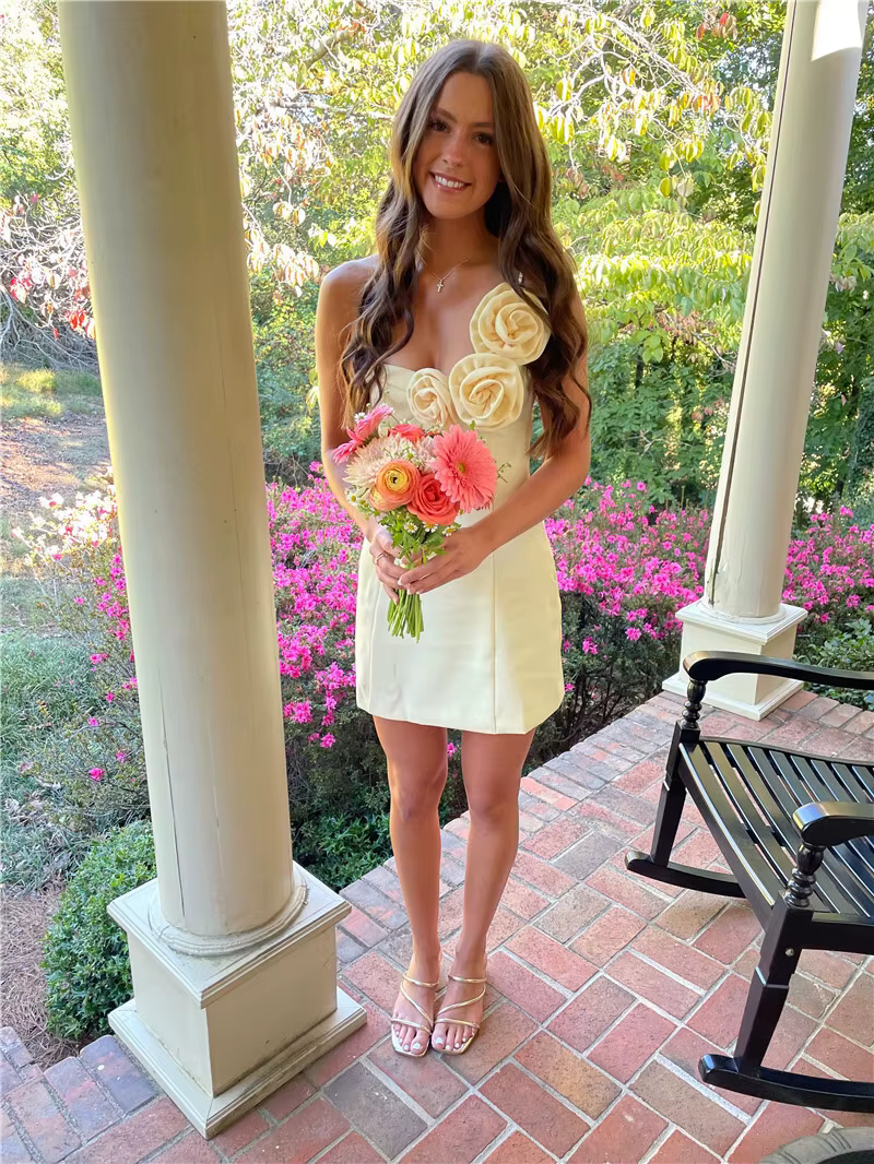 Elegant Backless Solid Off-shoulder Backless A-line Club Mini Dress