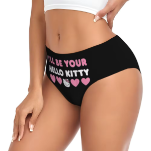 Elegant Hello Kitty Cat Panties Underwear Comfort Briefs Underpants