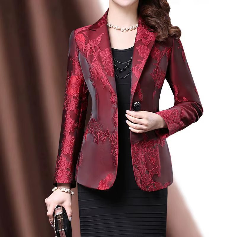 Elegant Loose Temperament Button Intellectual Generous Notched Tops - Image 5