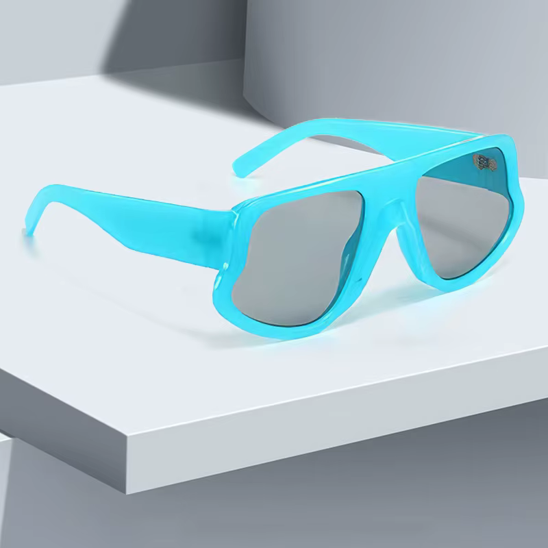 Elegant Rectangle Designer Eyewear Vintage Square Small Frame Sun Glasses