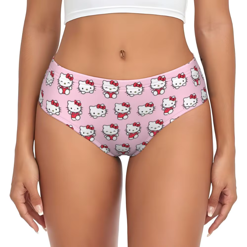 Hello Kitty Cat Comfort Panties Underwear Briefs Underpants - Image 2