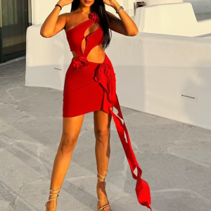 Luxury Flower Cover Up Desire Hollow Bikini Beachwear Bodysuit Swim Suit