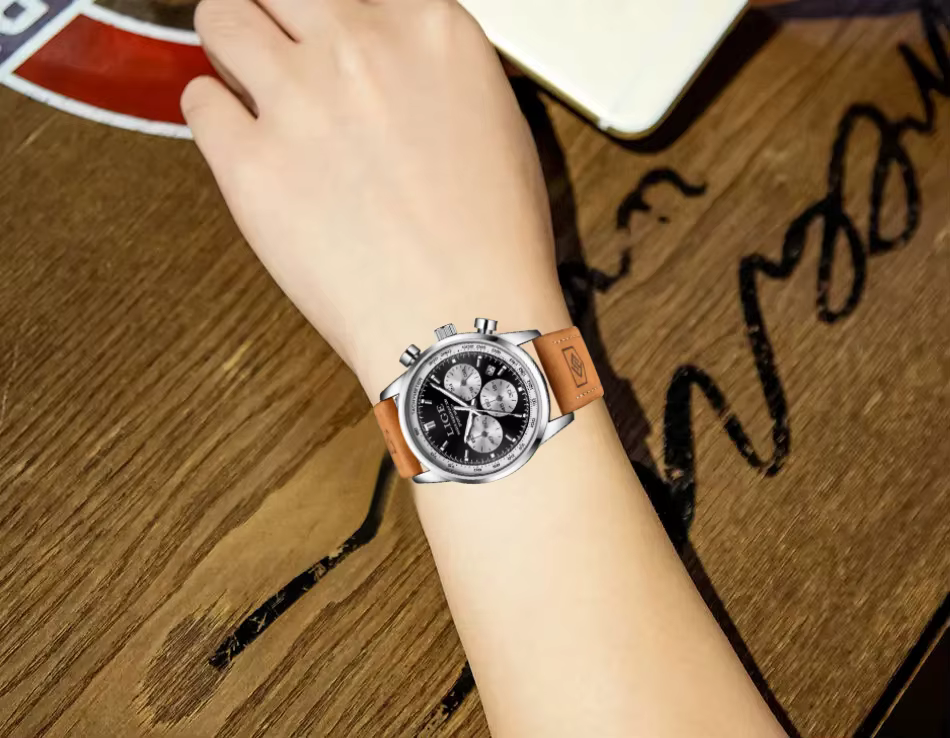 Casual Military Waterproof Luxury Leather Quartz Watches