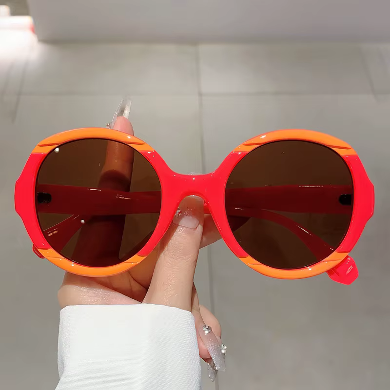 Luxury Oversized Round  Popular Outdoor Big Frame Vintage Sunglasses