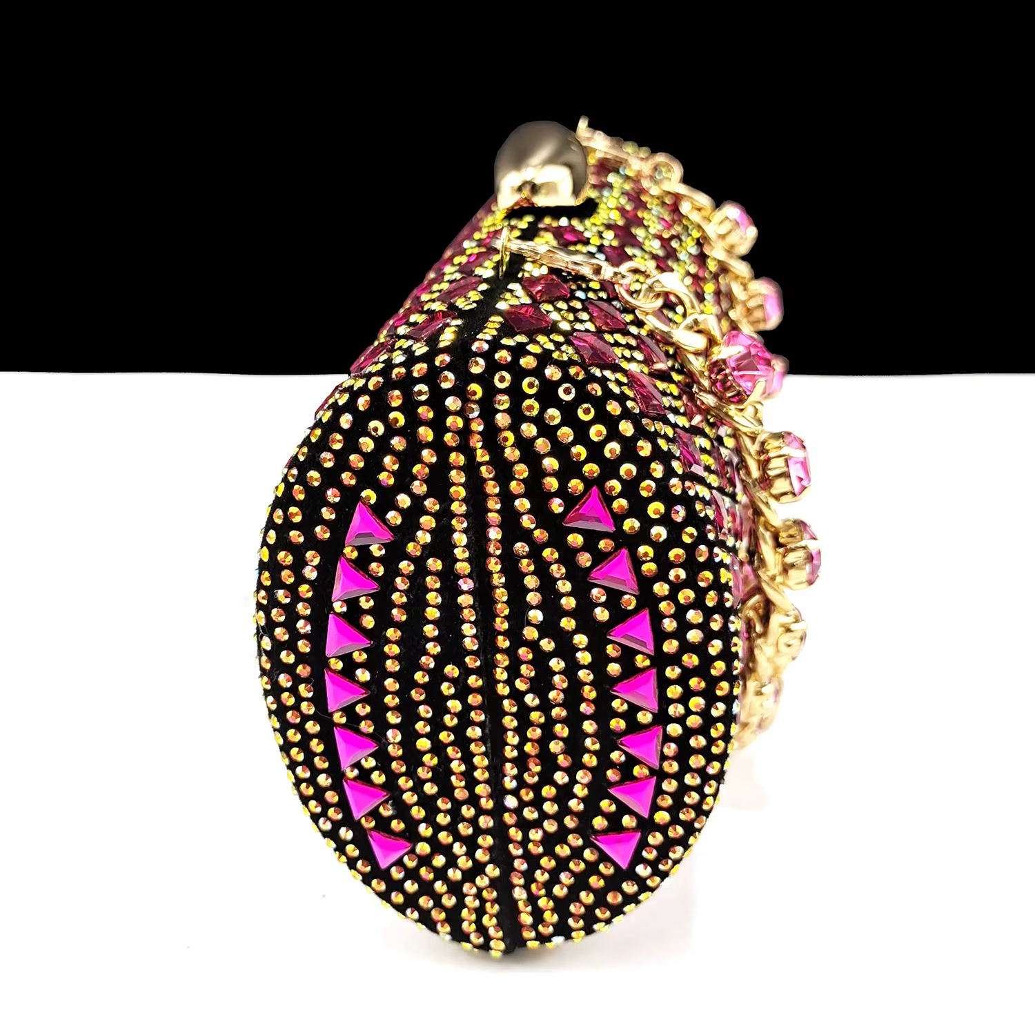 Rhinestone Decoration Bags and Peep Toe High Heels Banquet Shoes - Image 3