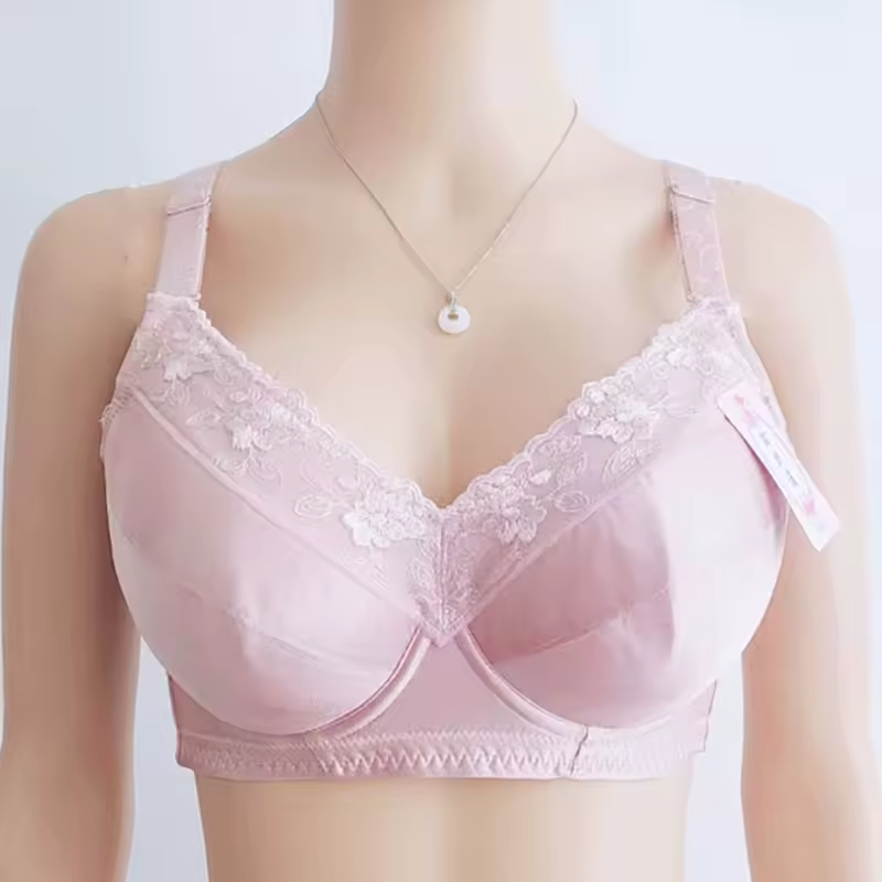 Seamless Full Coverage Underwire Plus Size Lingerie Push Up Minimizer Bra - Image 4