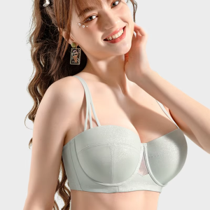Supportive Underwire Half Cup Smooth Size Minimizer Push Up Bra