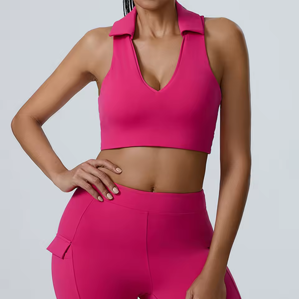 Trendy Impact Open Back Yoga Breathable Slim Fit Sports Bra