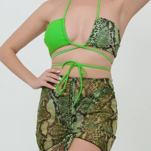 Bandage Swimsuit Padded Swimwear Bathers Bathing Swimming 3 Pieces Swim Suit Beachwear