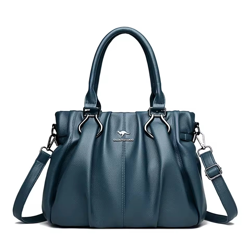 Casual Designer Soft Leather Commuting Genuine Hand Bags - Image 6