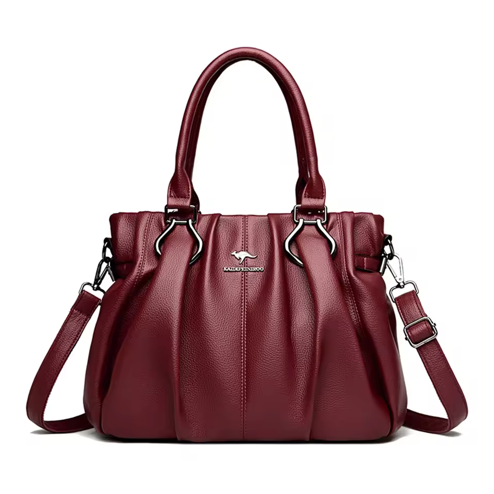 Casual Designer Soft Leather Commuting Genuine Hand Bags - Image 10