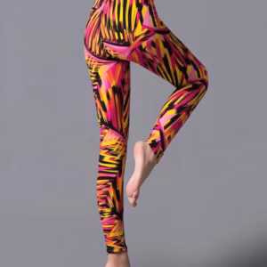 Casual High Waist Stripe Sportwear Workout Ankle-Length Leggings