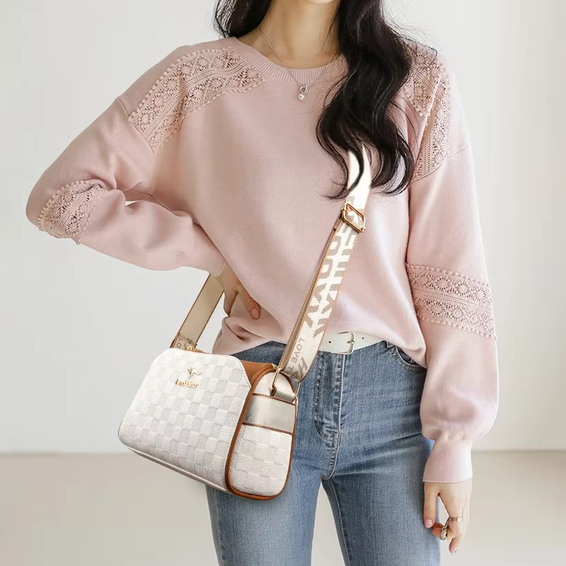 Casual Interior Compartment Crossbody Versatile Bag - Image 4