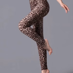 Casual Small Leopard Printed Sportwear Workout High Waist Leggings