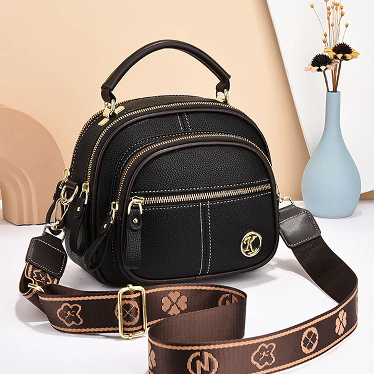 Casual Multi Layer Shoulder Minimalist Crossbody Bag