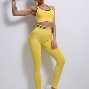 Nylon Seamless Shockproof Sports Fitness Yoga Crop Bra