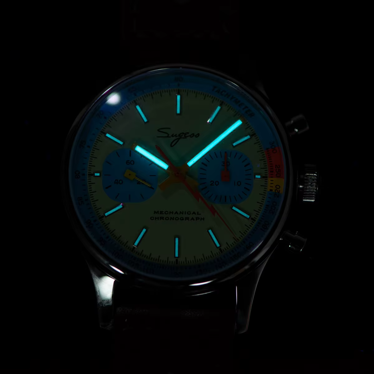 Casual Pilot Sapphire Crystal Chronograph Mechanical Wristwatches - Image 5