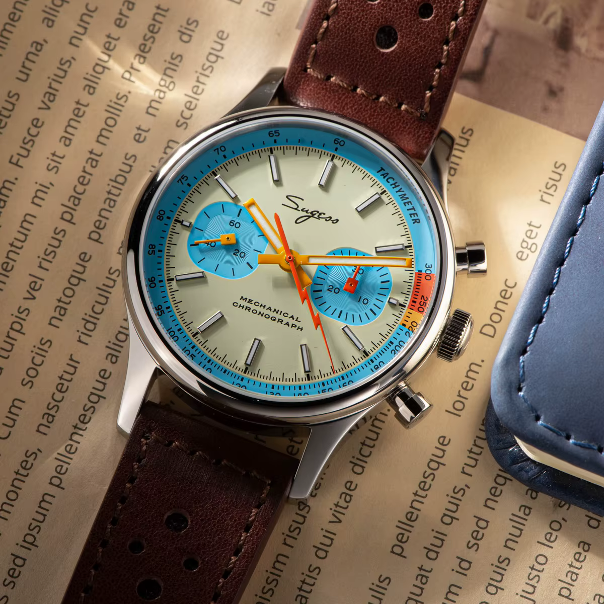 Casual Pilot Sapphire Crystal Chronograph Mechanical Wristwatches - Image 3