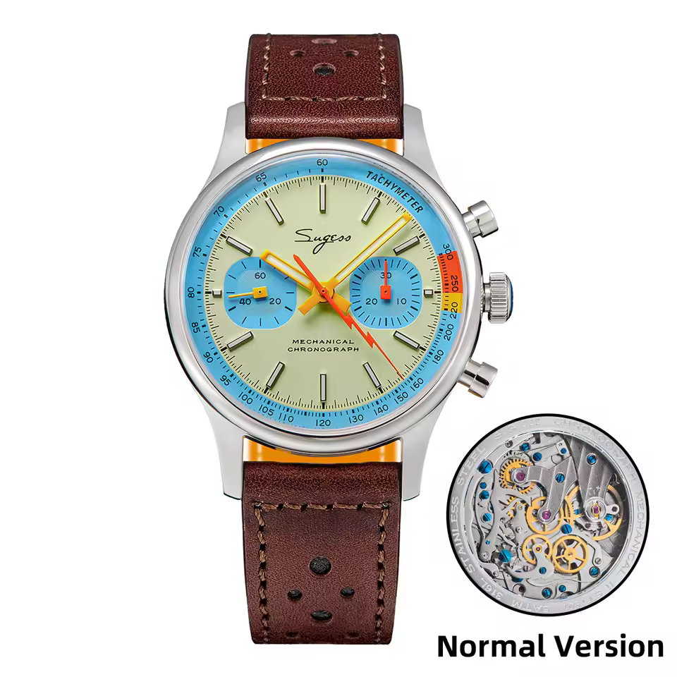 Casual Pilot Sapphire Crystal Chronograph Mechanical Wristwatches - Image 6