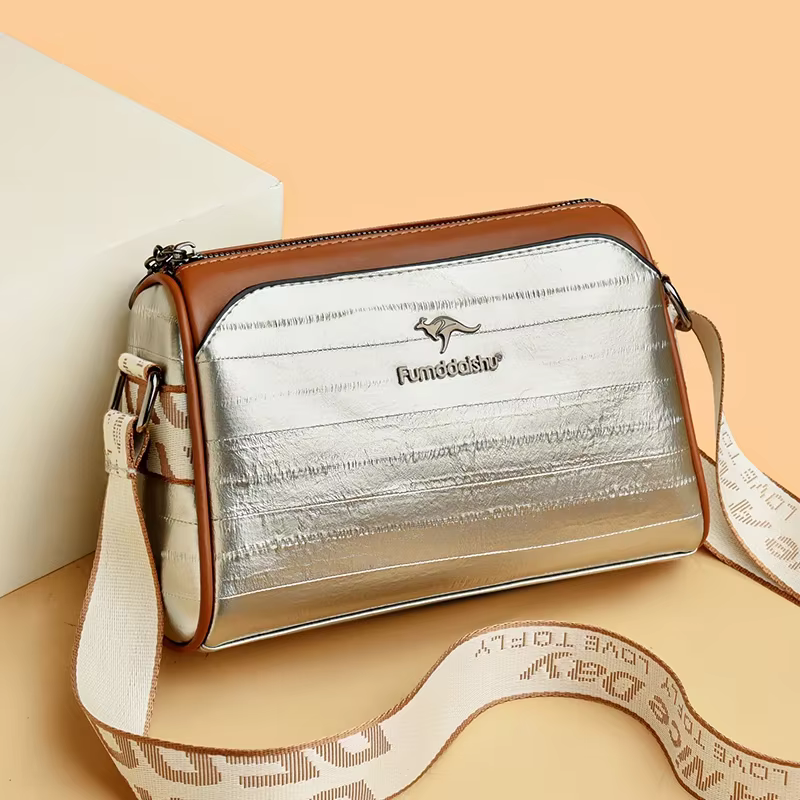 Casual Soft Leather Interior Slot Pocket Crossbody Bag - Image 4