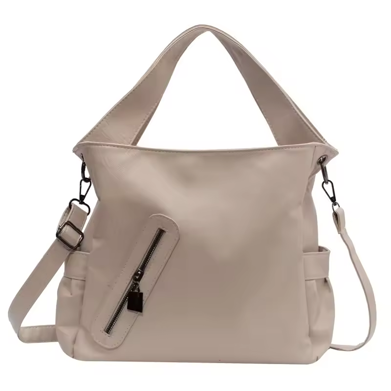 Casual Stylsih Tote Silt Pocket Soft Leather Hobos Handbag Bags - Image 4