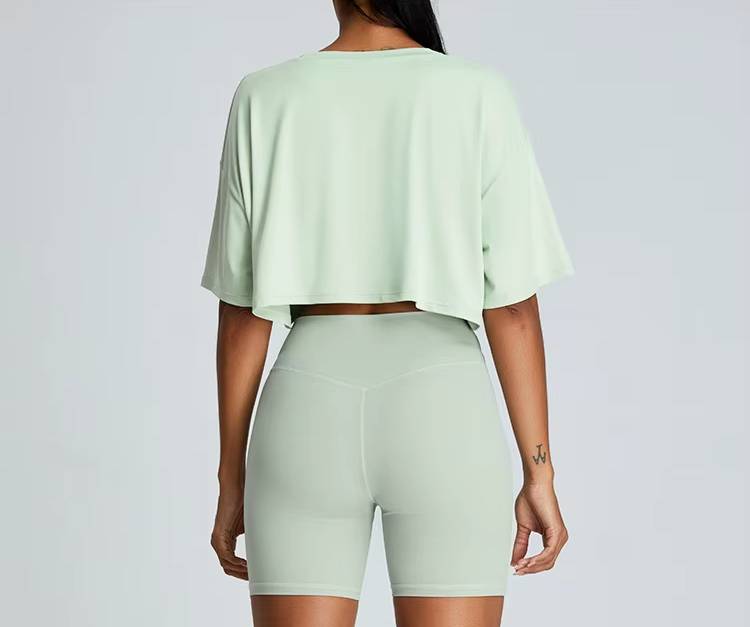 Yoga Short Sleeves Loose and Breathable Quick Drying T-shirts - Image 7