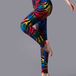 Casual Zebra Printed Sportwear Workout High Waist Ankle-Length Leggings