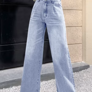 Casual Zipper Fly Cross-Border Slimming Full Length Straight Pants