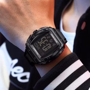 Digital Wristwatch 50m Waterproof Sports Silicone Strap Watches