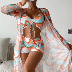 Elegant Beach Wear Two Piece Bathing Suits Pool Separate Swimsuits Swimming Suit